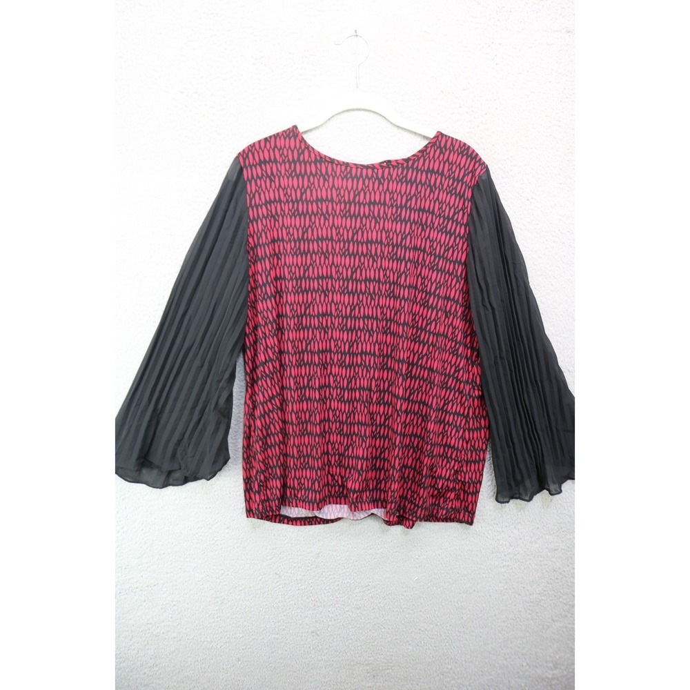 Susan Graver Long Bell Sleeves Silky Tunic-Large-Whimsigoth-Boho